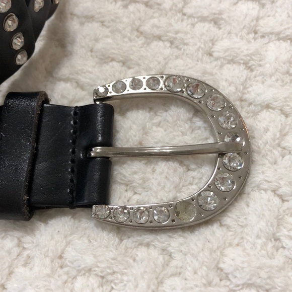Black Rhinestone Belt - Picture 2 of 4